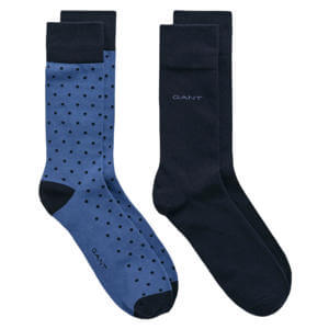 GANT 2-Pack Dot & Solid Socks